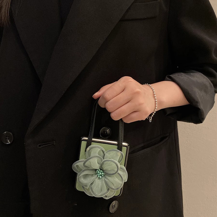 Zaštitna maska za Huawei Pocket 2 s flipom, Chanel stil; umjetna koža; tkanina izrada; podržava prilagodbu; kompatibilan s NovaFlip, Pocket2, Pockets