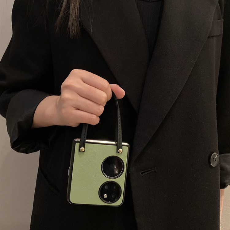 Zaštitna maska za Huawei Pocket 2 s flipom, Chanel stil; umjetna koža; tkanina izrada; podržava prilagodbu; kompatibilan s NovaFlip, Pocket2, Pockets