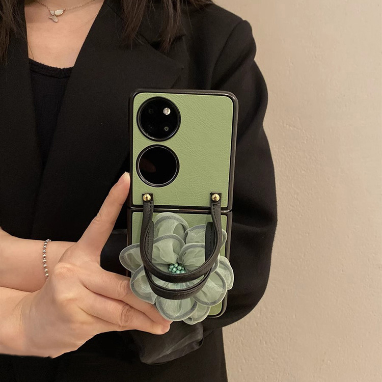 Zaštitna maska za Huawei Pocket 2 s flipom, Chanel stil; umjetna koža; tkanina izrada; podržava prilagodbu; kompatibilan s NovaFlip, Pocket2, Pockets