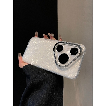 Huawei Pura80Pro hátlapi tok gradient kagyló mintával, akril, ütésálló, csúszásmentes, esésvédelmi