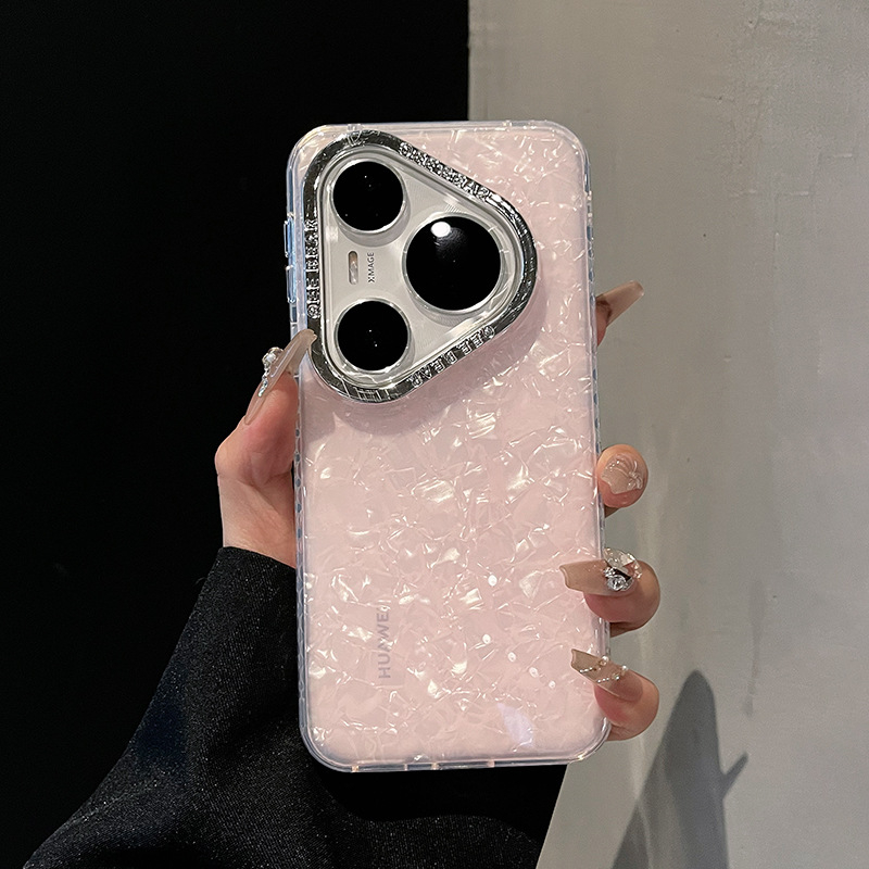 Huawei Pura80Pro hátlapi tok gradient kagyló mintával, akril, ütésálló, csúszásmentes, esésvédelmi