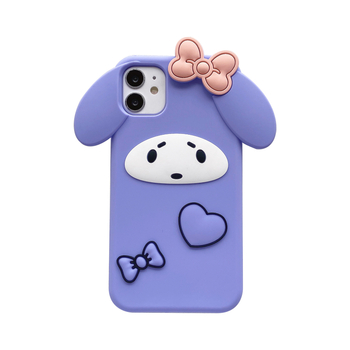iPhone szilikon teljesvédő tok 3D My Melody karikatúrával — ütésálló, kopásálló, leesés elleni védelem, kompatibil az iPhone 11/12/12 Pro/13/13 Pro Max/14/14 Max