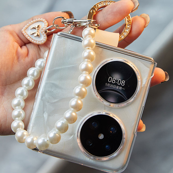 Huawei Pocket2 / P50 Pocket / NovaFlip Flip futrola - umjetna koža, perljiva uložak, prilagodljiva, protivklizna, otporna na habanje, otporna na otiske prstiju