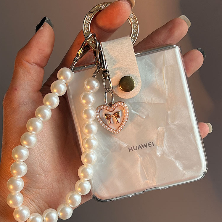 Huawei Pocket2 / P50 Pocket / NovaFlip Flip futrola - umjetna koža, perljiva uložak, prilagodljiva, protivklizna, otporna na habanje, otporna na otiske prstiju