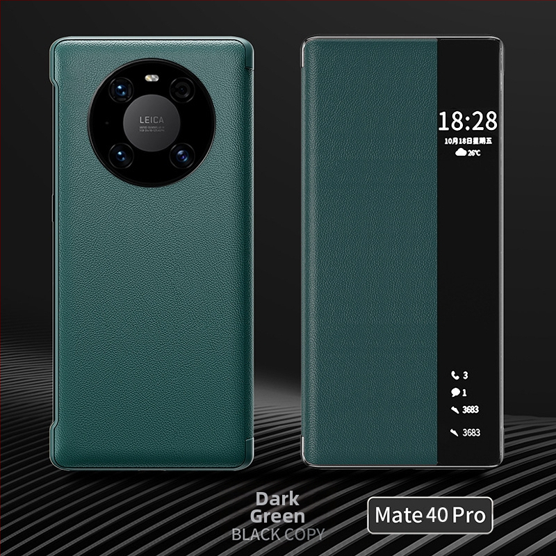 Huawei Mate40 Pro+ telefona vāciņš ar pilnu aizsardzību, triecienizturīgs, PU āda, klapņu stils, siltuma izkliede, pirkstu nospiedumu izturīgs