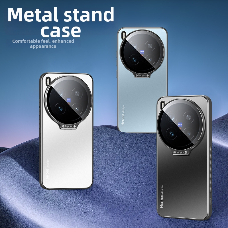 Vivo X300 Pro tālruņa korpuss ar matētu virsmu, no akrila materiāla ar elektroplakēšanu, nolaišanās aizsardzība