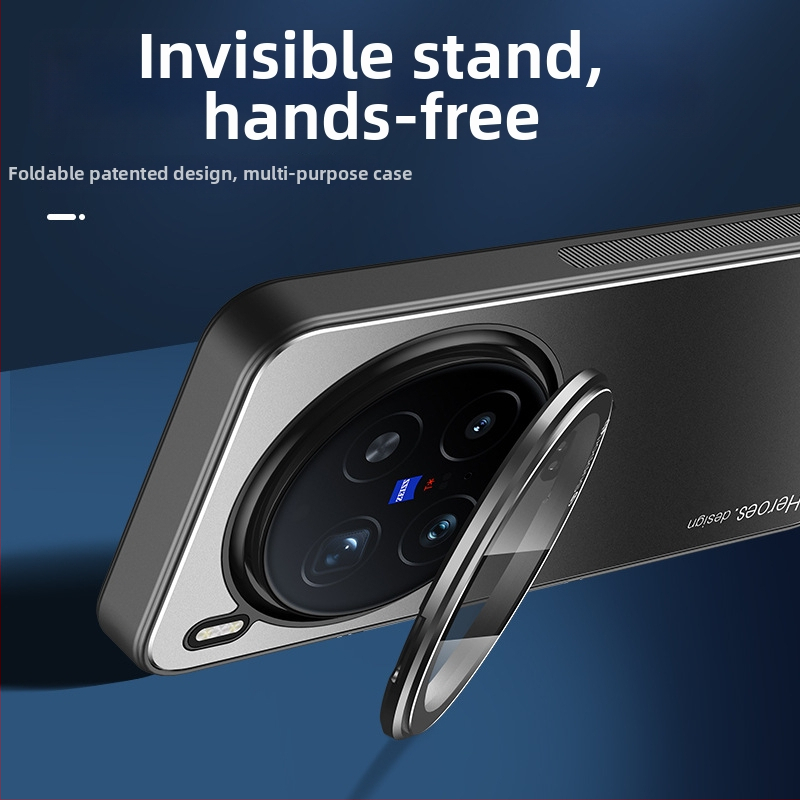 Vivo X300 Pro tālruņa korpuss ar matētu virsmu, no akrila materiāla ar elektroplakēšanu, nolaišanās aizsardzība