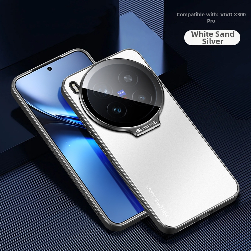 Vivo X300 Pro tālruņa korpuss ar matētu virsmu, no akrila materiāla ar elektroplakēšanu, nolaišanās aizsardzība