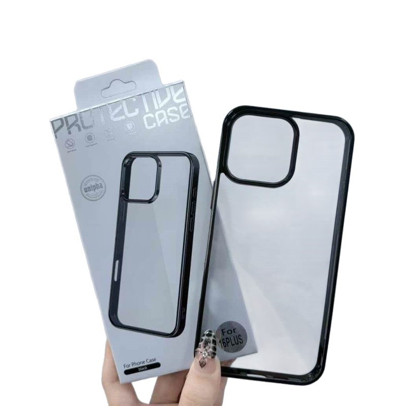 Guards husă din acrilic spate pentru iPhone 11/12/13/14 Pro/Max – transparentă, husă rigidă, anti-cadere, anti-uzură, prelucrată prin presare la cald