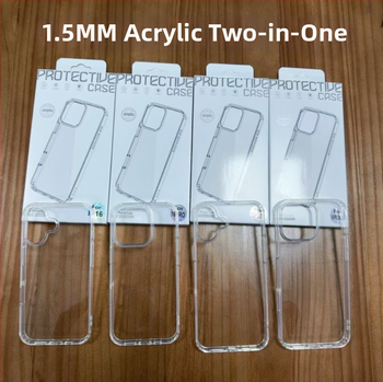 Divpusīgs caurspīdīgs akrila korpuss iPhone – PC+TPU, iespiests dizains (imprint), karstuma atdališana, pretestība pret kritieniem, pretestība pret pirkstu nospiedumiem; saderīgs ar iPhone 12/12 Pro/12 Pro Max/13 Pro/13 Pro Max/14 Pro/14 Pro Max/14 Max
