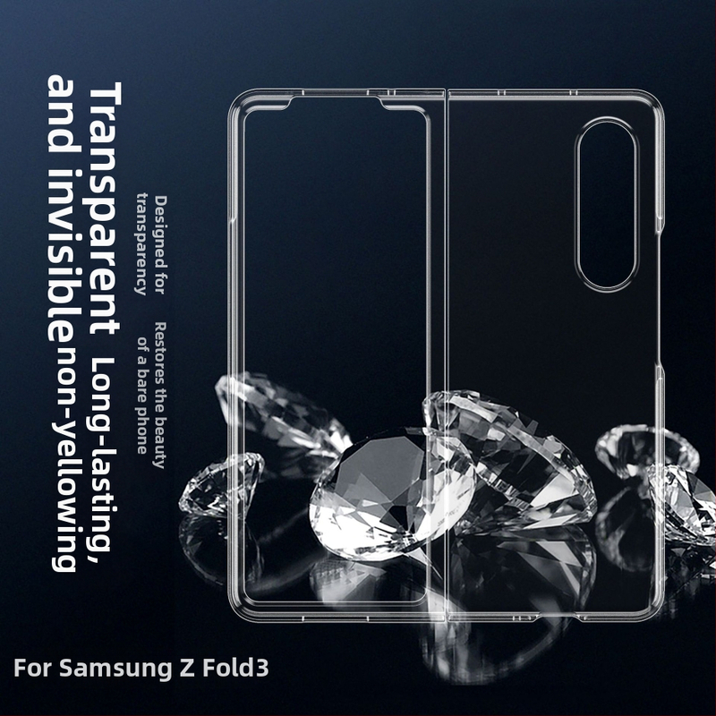 Kryt Samsung Galaxy Z Fold7, priehľadný PC tvrdý obal, ochrana proti pádu, odvádzanie tepla