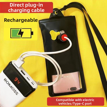 Lovasoknak szánt érintőképernyős vízálló telefontáska – TPU+PVC, Egyszerű stílus, univerzális telefon-kompatibilitás