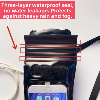 Lovasoknak szánt érintőképernyős vízálló telefontáska – TPU+PVC, Egyszerű stílus, univerzális telefon-kompatibilitás