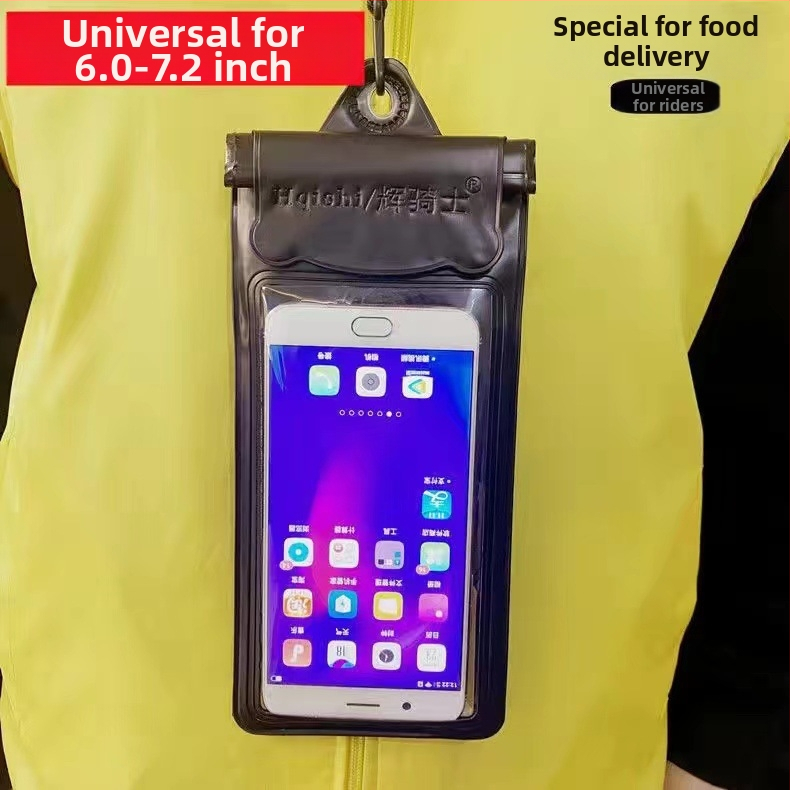 Lovasoknak szánt érintőképernyős vízálló telefontáska – TPU+PVC, Egyszerű stílus, univerzális telefon-kompatibilitás