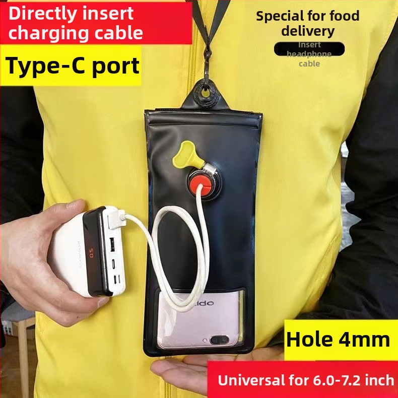 Lovasoknak szánt érintőképernyős vízálló telefontáska – TPU+PVC, Egyszerű stílus, univerzális telefon-kompatibilitás