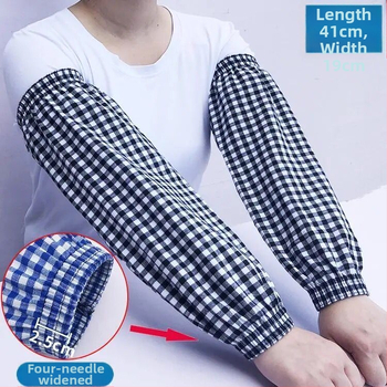 Памучни ръкавни маншети за кухня, удължени, защита от масло и замърсявания, за възрастни