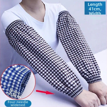 Памучни ръкавни маншети за кухня, удължени, защита от масло и замърсявания, за възрастни