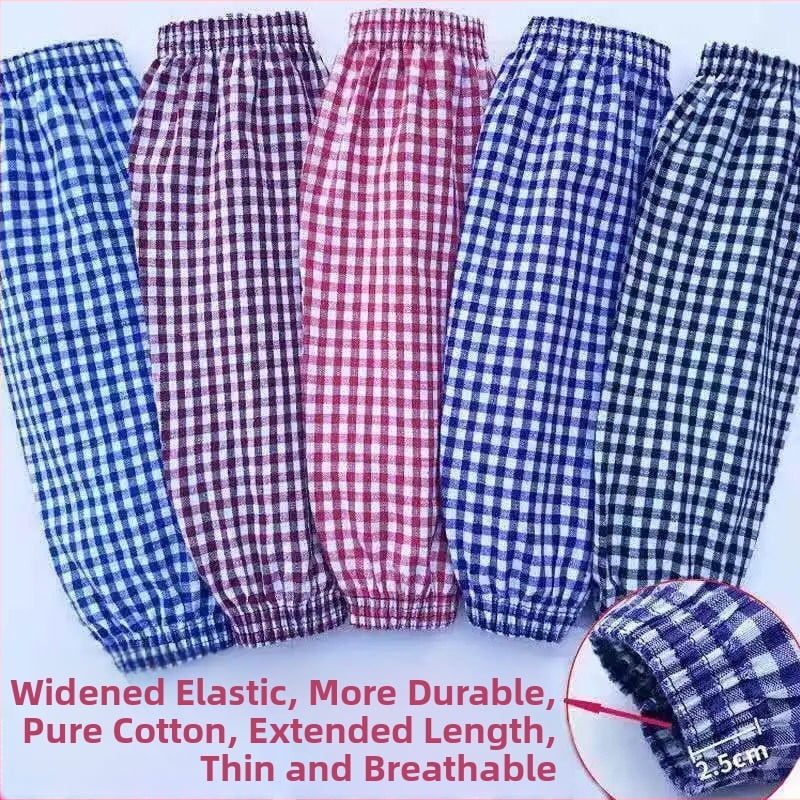 Памучни ръкавни маншети за кухня, удължени, защита от масло и замърсявания, за възрастни