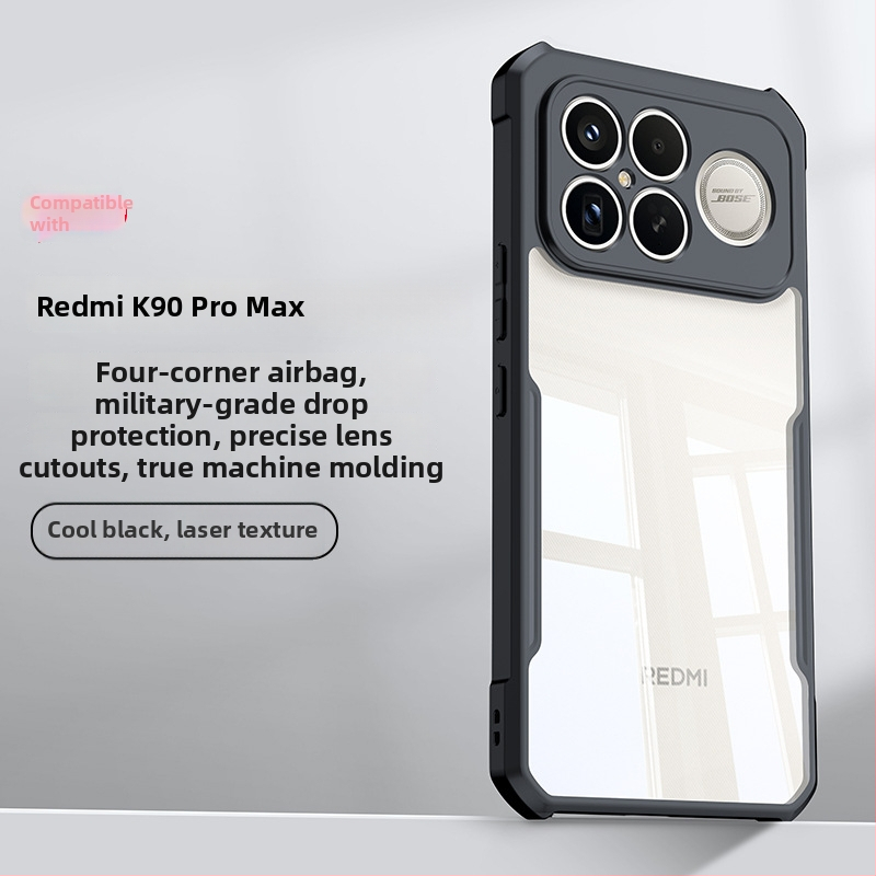 Tālruņa vāciņš Redmi K90 Pro Max – TPU+PC, pusējs minimalistiskais stils, izturīgs pret triecieniem, siltuma izkliede, precīzi objektīva atveres, saderīgs ar Redmi K90 Pro Max Champion Edition