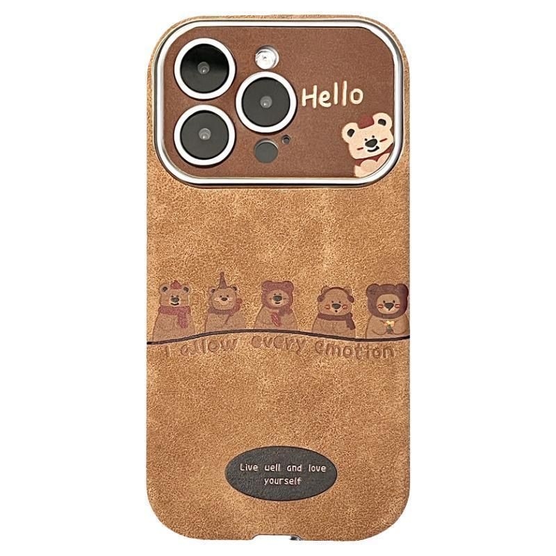 TPU védőtok iPhone 14 Pro / 14 Pro Max számára — zuhanás elleni védelem, kreatív mackó dizájn