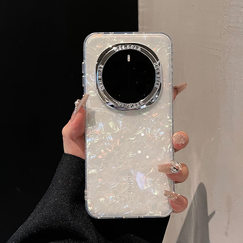 Honor Magic8 hátlapi tok Shell mintás, akril, forróprés, ütésálló, csúszásmentes, zuhanásálló, kompatibil Glory modell