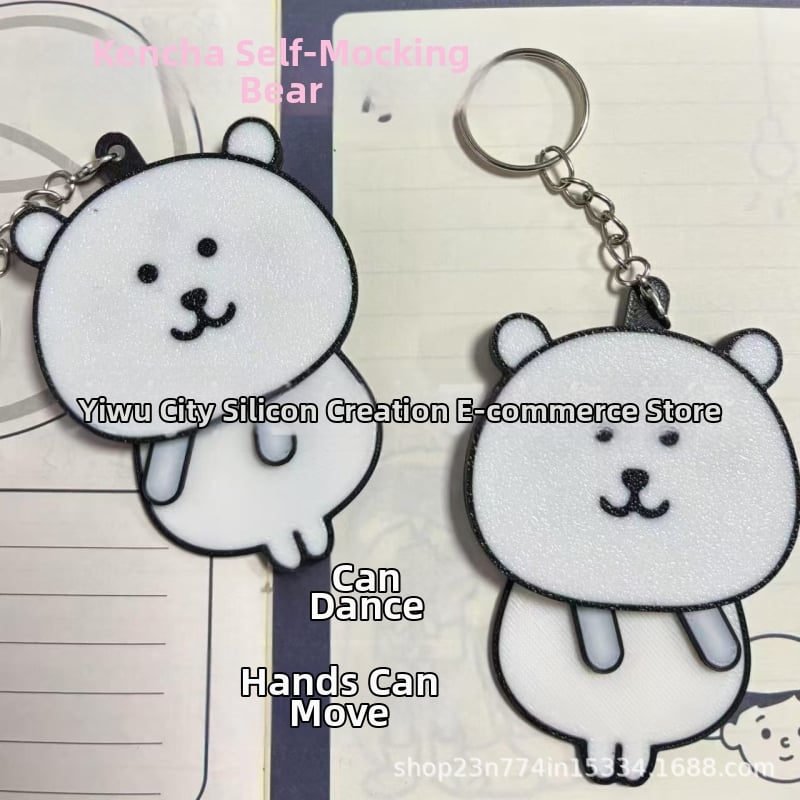 Naganno karu ripats liikuvate kätega - armas stiil, plastikmaterjal