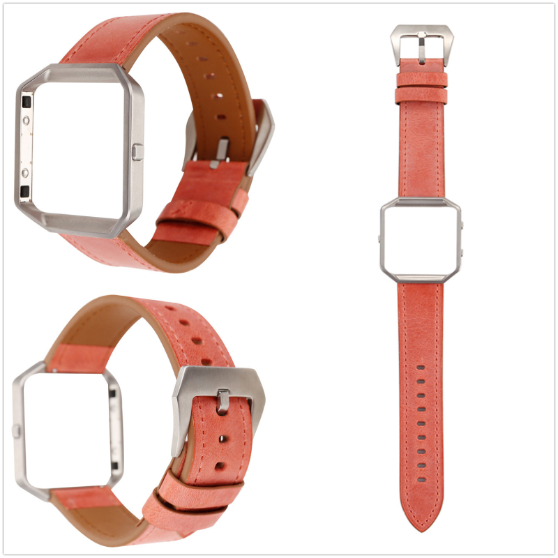 Dxunbands Fitbit Blaze bőrszíj | Valódi bőr, PU és imitációs bőr | Egyszerű stílus