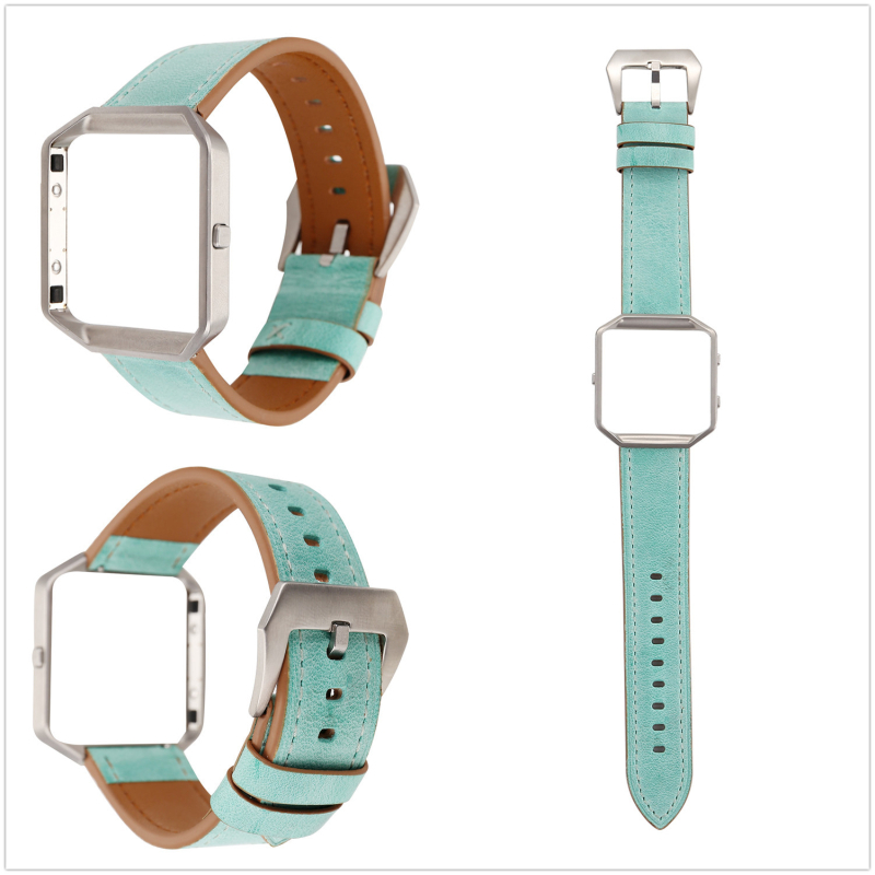 Dxunbands Fitbit Blaze bőrszíj | Valódi bőr, PU és imitációs bőr | Egyszerű stílus