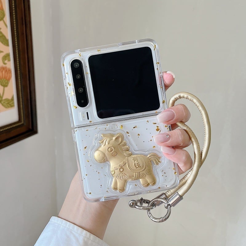 Carcasă Huawei flip, stil desen animat, plastic, ștampilare, personalizabilă