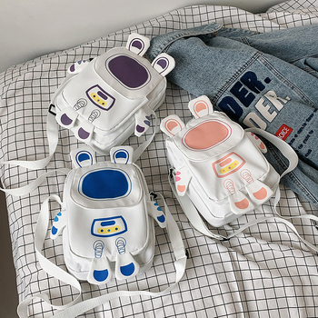 Ženska mini torba s karikaturnim dizajnom, novi model 2024, crossbody torba za telefon, korejski svježi stil, školsku torbu preko ramena