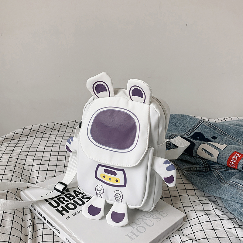 Ženska mini torba s karikaturnim dizajnom, novi model 2024, crossbody torba za telefon, korejski svježi stil, školsku torbu preko ramena