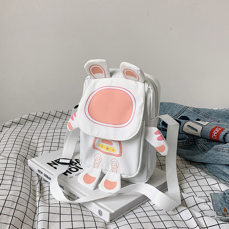 Ženska mini torba s karikaturnim dizajnom, novi model 2024, crossbody torba za telefon, korejski svježi stil, školsku torbu preko ramena