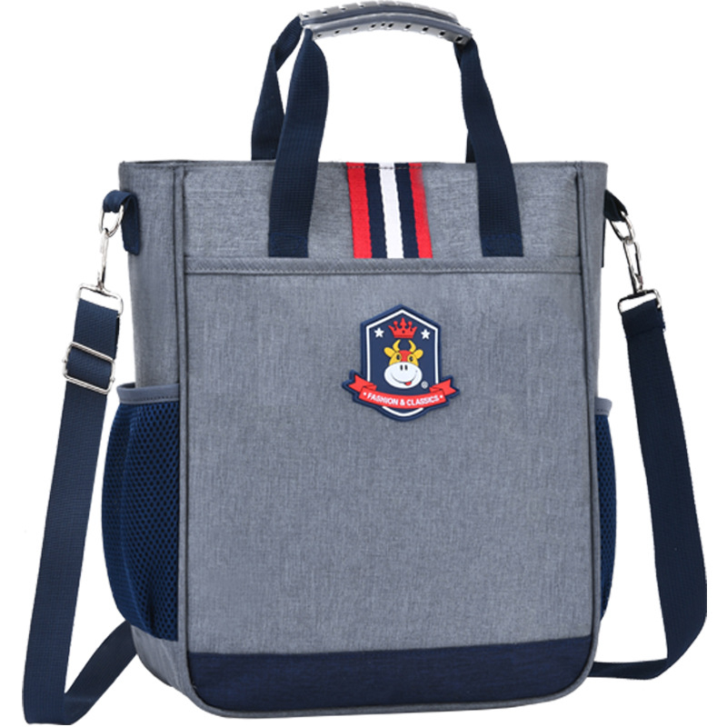 Unisex crossbody školska torba – vodootporna platnena, ultra lagana, proširiva, za osnovnu školu