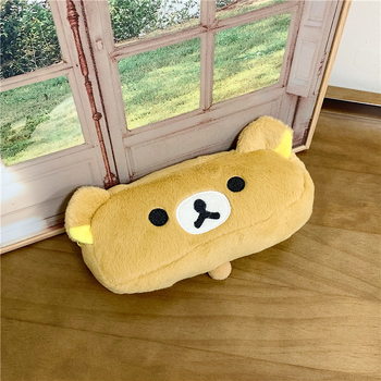 Plišani neseser za olovke s motivom Rilakkuma, sladak životinjski dizajn, pamukasti vanjski materijal, podstava od poliestera, izuzetno lagan, velika kapacitet za školu
