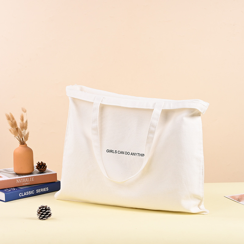 Testreszabható vászontáska üres dizájnnal; ideális egyetemisták és ingázók számára; nyomtatási lehetőségek: szitanyomás, digitális nyomtatás, hőtranszfer; készlet + testreszabás