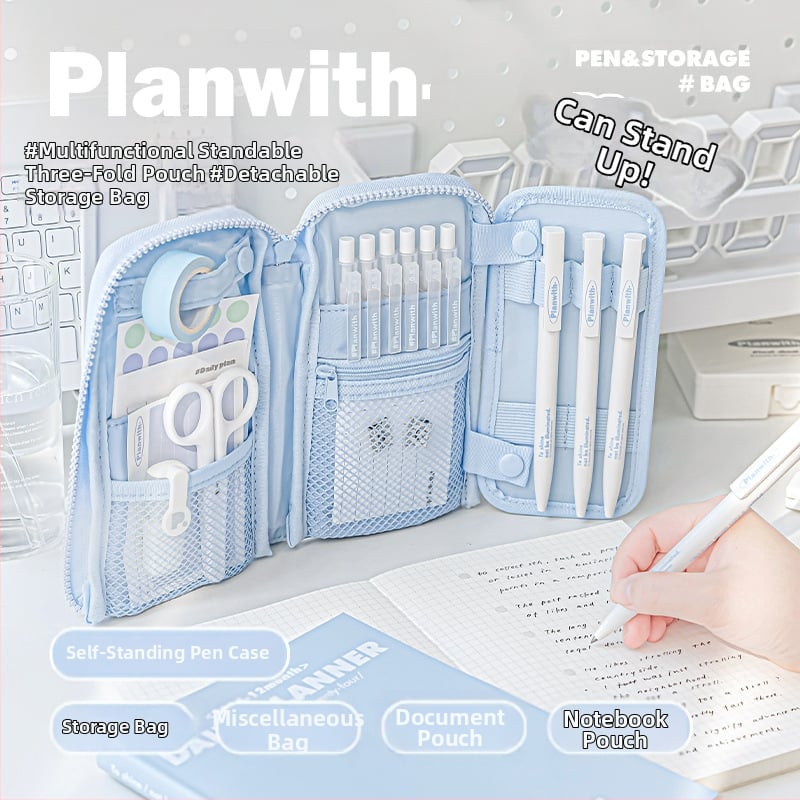 Rosyposy Planwith Stand Series pernica, iz platna, trodjelna s odvojivim dizajnom, velika kapaciteta za učenike