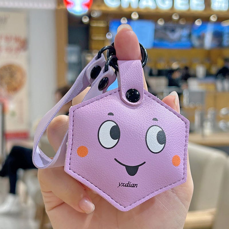 Кожен ключодържател с панделка, сладък стил, подходящ за двойки и студенти