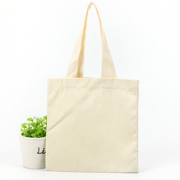 Pamutvászon tote táska személyre szabható logónyomással, alj és oldalsó panelokkal, nyomtatási módszerek: hőtranszfer, szitanyomás és gépi nyomtatás