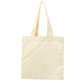 Pamutvászon tote táska személyre szabható logónyomással, alj és oldalsó panelokkal, nyomtatási módszerek: hőtranszfer, szitanyomás és gépi nyomtatás