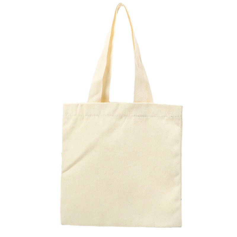 Pamutvászon tote táska személyre szabható logónyomással, alj és oldalsó panelokkal, nyomtatási módszerek: hőtranszfer, szitanyomás és gépi nyomtatás