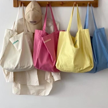 Canvas Tote torba od platna, otvorena gornja strana, poliester podstava, dvostruki naramenice, tote stil