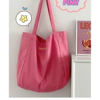 Canvas Tote torba od platna, otvorena gornja strana, poliester podstava, dvostruki naramenice, tote stil