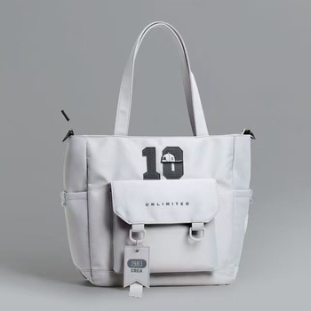 Sac școlar de mari capacitate, din Oxford, unisex, model cu litere, căptușeală poliester