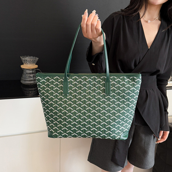 Γυναικεία τσάντα tote μεγάλης χωρητικότητας, PU υλικό, κλείσιμο με φερμουάρ, εσωτερικά: θήκη για κινητό και λαμιναρισμένη θήκη με φερμουάρ, επένδυση πολυεστέρα