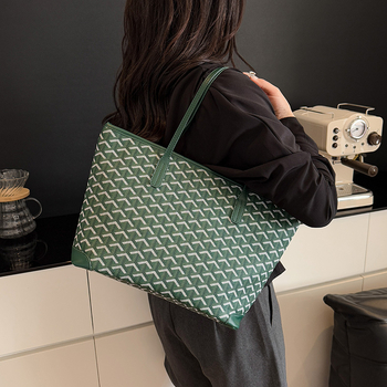 Γυναικεία τσάντα tote μεγάλης χωρητικότητας, PU υλικό, κλείσιμο με φερμουάρ, εσωτερικά: θήκη για κινητό και λαμιναρισμένη θήκη με φερμουάρ, επένδυση πολυεστέρα