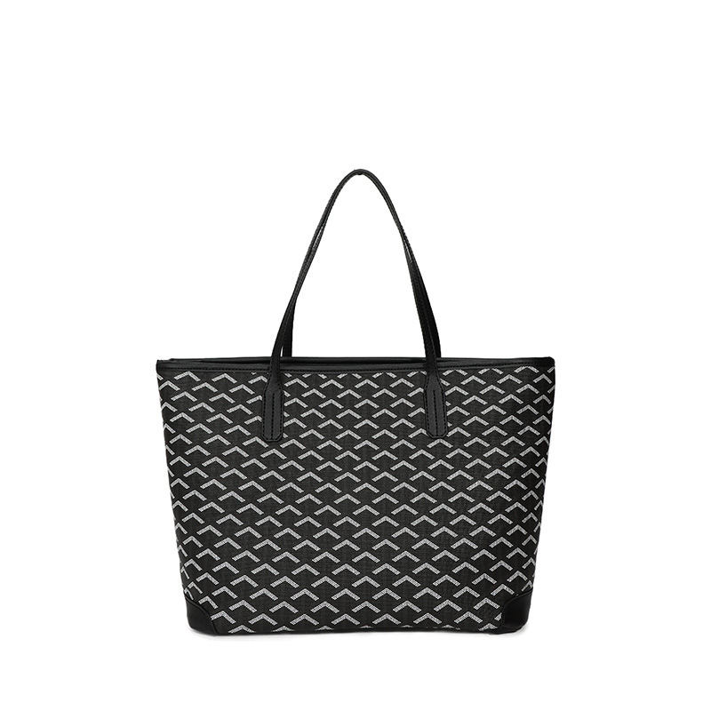 Γυναικεία τσάντα tote μεγάλης χωρητικότητας, PU υλικό, κλείσιμο με φερμουάρ, εσωτερικά: θήκη για κινητό και λαμιναρισμένη θήκη με φερμουάρ, επένδυση πολυεστέρα