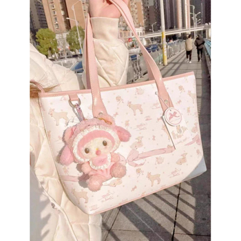 Tote táska mix-and-match esztétikával, corduroy anyag, belső bélés műbőrrel, Autumn Money márka, ideális szabadidős utazásokhoz