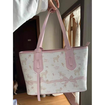 Tote táska mix-and-match esztétikával, corduroy anyag, belső bélés műbőrrel, Autumn Money márka, ideális szabadidős utazásokhoz