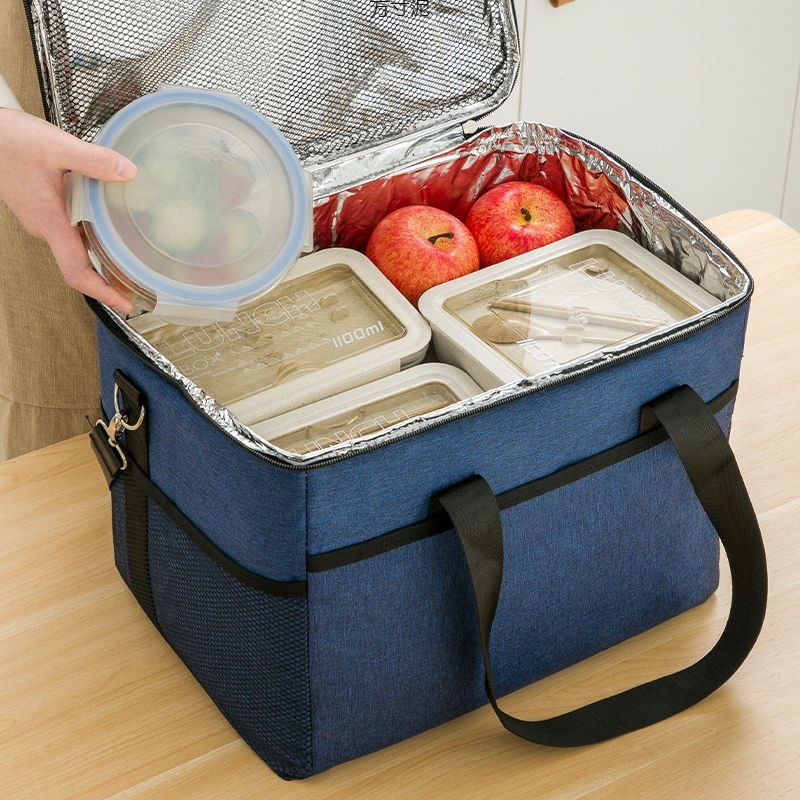 Izolirana torba za ručak – Oxford tkanina, vodootporna, moderni minimalistički stil, kućna upotreba