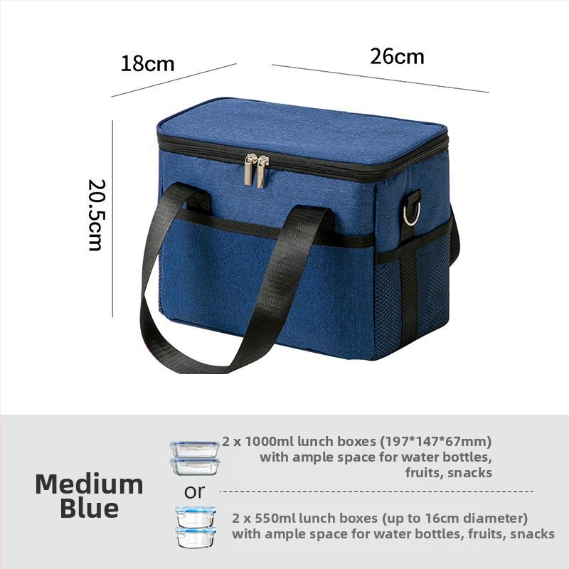 Izolirana torba za ručak – Oxford tkanina, vodootporna, moderni minimalistički stil, kućna upotreba